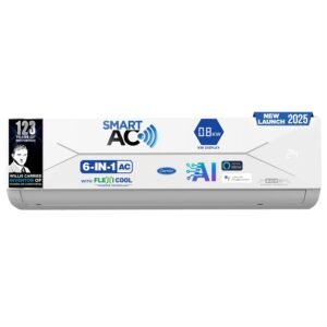 Carrier 1 Ton 3 Star Wi-Fi Smart Flexicool Inverter Split AC (Copper, Convertible 6-in-1 Cooling,Smart Energy Display,HD & PM 2.5 Filter, ESTER EDGE FXi (Wi-Fi),...