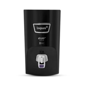 GLO PRO++ RO+UV+UF | Water Purifier for Home - 7 L Storage | Free Standard Installation | Suitable for Borewell, Tanker, Municipal Water | Black