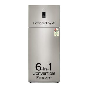 Godrej 436 L 2 Star With AI Tech, 1+2 Years Additional Warranty, 95%+ Food Surface Disinfection Inverter Frost Free Double Door Regalis Refrigerator (RF EON 438B RCI CH GD,...