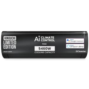 Haier Limited Edition 1.6 Ton 5 Star AI Climate Control Smart Split AC (5460 Watts, Copper, HEXA Inverter, Heavy Duty, 4-Way Swing, Frost Clean, HD Filter, Cools at...