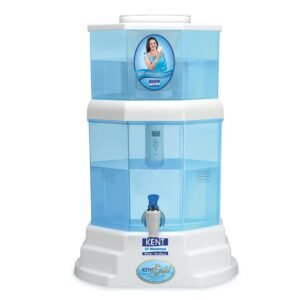 KENT Gold Gravity Water Purifier (11014) | UF Technology Based | Non-Electric & Chemical Free | Counter Top | 20L Storage | White