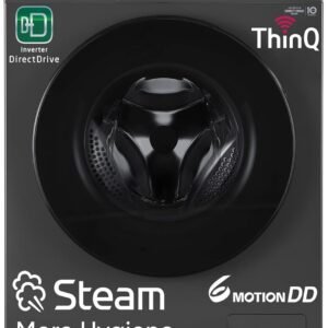 LG 8 Kg, 5 Star, Wi-Fi, Direct Drive Technology, Steam Wash, 6 Motion DD, Fully-Automatic Front Load Washing Machine (FHB1208Z4M, Allergy Care, In-Built Heater, Touch Panel,...