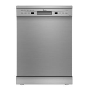 MIDEA 13 Place Setting Freestanding Dishwasher (WQP12-5201F, Silver,7 wash program, Child Lock, Extra Dry & Intensive 70 degree wash, A++ Energy Efficient, Delay Timer, Half...