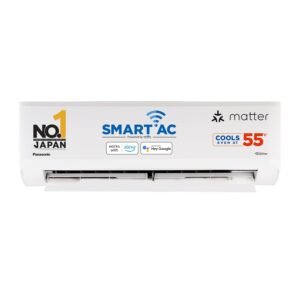 Panasonic 1.0 Ton 5 Star Premium Wi-Fi Inverter Smart Split AC (Matter Enabled, Higher Airflow, Copper Condenser, 7in1 Convertible, True AI, 4-Way, PM 0.1 Filter,...