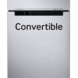 Samsung 236 L, 3 Star, Convertible, Digital Inverter with Display Frost Free Double Door Refrigerator (RT28C3733S8/HL, Silver, Elegant Inox)