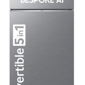 Samsung 419 L, 3 Star, Convertible 5-in-1, Digital Inverter, Frost Free Double Door, WiFi Enabled Bespoke AI Refrigerator (RT45DG6A4DSLHL, Ez Clean Steel)