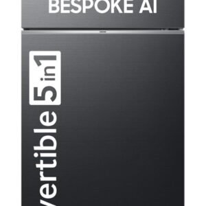 Samsung 419 L, 3 Star, Convertible 5-in-1, Digital Inverter, Frost Free Double Door, Bespoke AI WiFi Enabled Refrigerator (RT45DG6A4DB1HL, Black Matte)