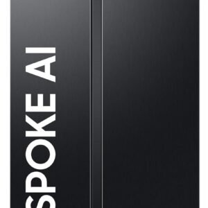 Samsung 653 L, 3 Star, Frost Free, Double Door, Convertible 5-in-1 Digital Inverter, Side By Side AI Enabled Smart Refrigerator with WiFi (RS76CG8003B1HL, Black Matt)