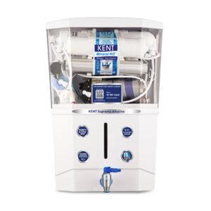 Supreme Alkaline RO Water Purifier|RO+UV+UF+Alkaline+TDS Control+UV LED Tank |.0001 Micron RO Membrane|Auto flush feature|20LPH|Ideal for Borewell/Tanker/Municipal Water