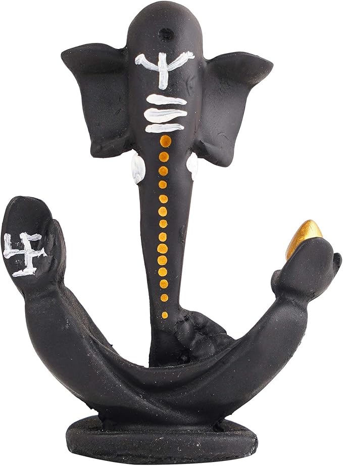 Ganesha Statue Idol Shriganesh Bhagwan Murti / Home, Office Decor / Car Dashboard / Side Table Brass Ganpati / Lord Vinayaka Statue / God of Luck & Success Sculpture / Gift Items - Image 6